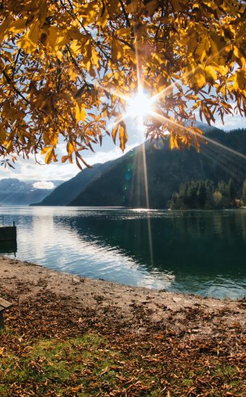 Herbstliche Landschaft in Achenkirch am Achensee